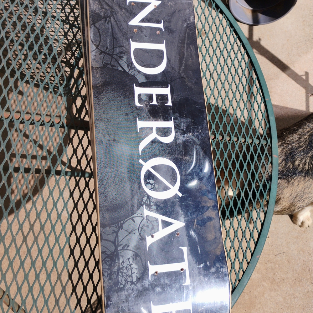 Black and White Underoath Skateboard Deck